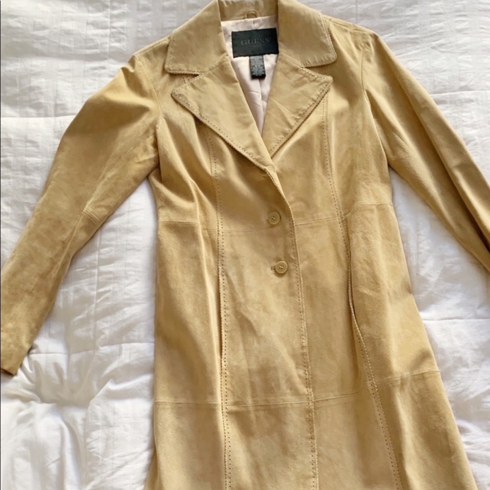 VINTAGE GUESS COLLECTION SUEDE COAT